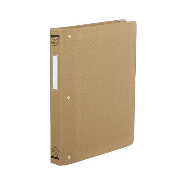 (まとめ) コクヨ バインダーMP(布貼り) A5タテ 20穴 100枚収容 背幅33mm 角金付き ハ-111 1冊 【×10セット】 便利なA5サイズのバイ...