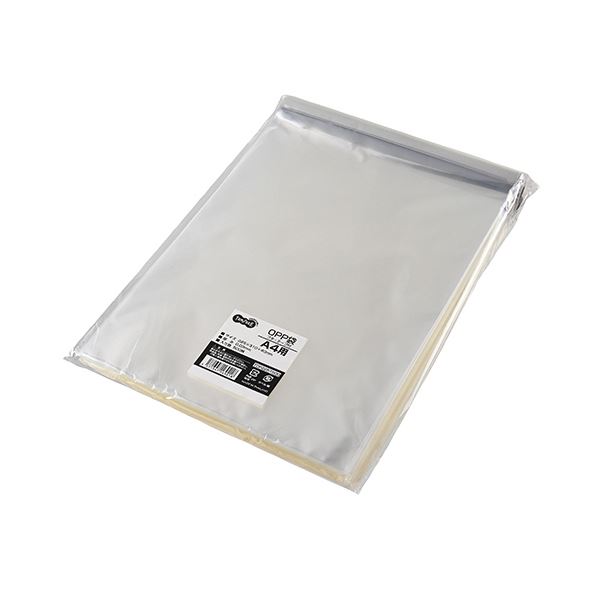 TANOSEE OPP袋 フタ・テープ付A4用 225×310+40mm 1セット(1000枚:500枚×2パック) 手にまとわりつかない 静電防止加工のアルミ...