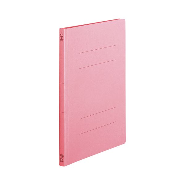(まとめ) TANOSEE フラットファイル(スタンダードカラー) A4タテ 150枚収容 背幅18mm ピンク 1セット(100冊:10冊×10パック) 【×...