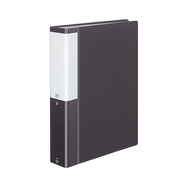 (まとめ) コクヨ クリヤーブック(クリアブック)(POSITY) 固定式 A4タテ 100ポケット 背幅57mm ダークグレー P3ラ-L100NDM 1冊 ...