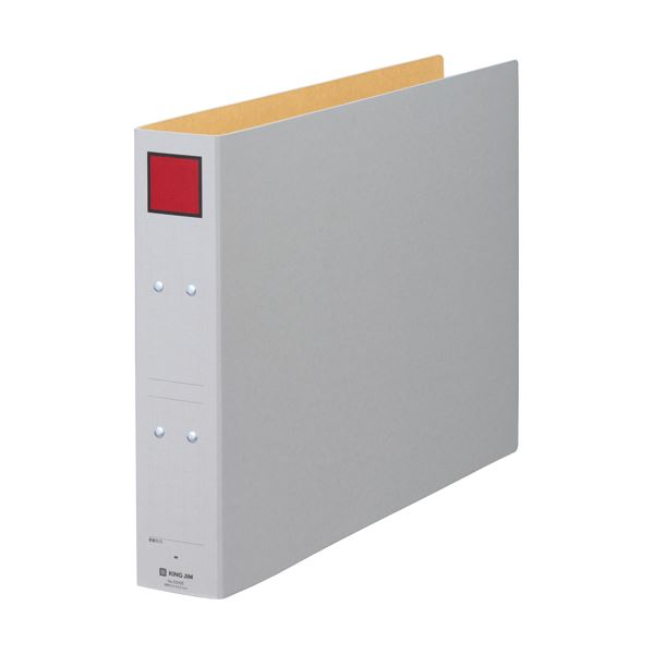 (まとめ) キングジム 保存ファイル A3ヨコ500枚収容 50mmとじ 背幅65mm ピクト赤 5305E 1冊 【×30セット】 永久保存に最適 大容量 大...