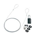 (まとめ) パソコン PC セキュリティワイヤーロック ダイヤル錠タイプ SL-60 1パック 【×10セット】 パソコン PC やディスプレイにも取り付け可能...