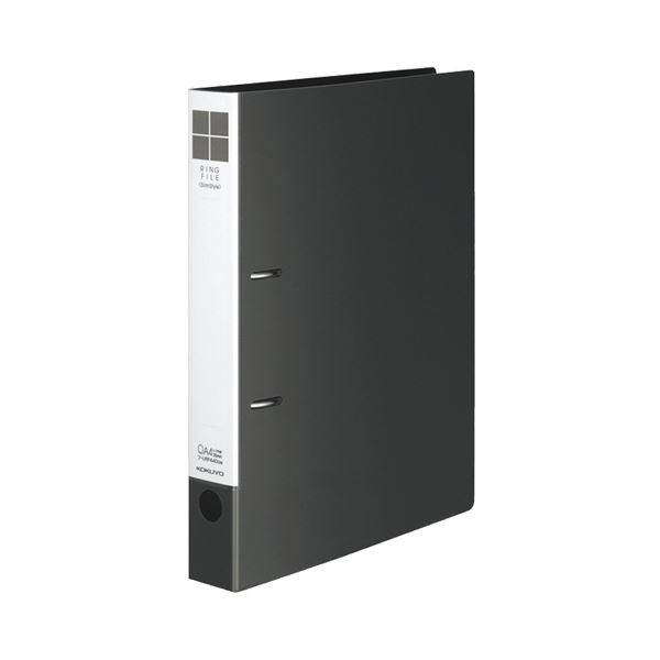 (まとめ) コクヨ リングファイル(スリムスタイル) A4タテ 2穴 330枚収容 背幅42mm ダークグレー フ-URF440DM 1冊 【×30セット】 収...