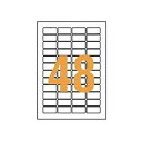 (まとめ)ライオン事務器 LPタックラベル A4判20×41mm(48片入)LP-248 1箱(100シート)【×3セット】 オフィスの整理整頓を効率化 便利な...