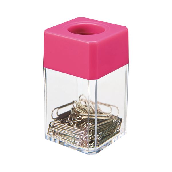 (まとめ) ゼムクリップホルダー ピンク TS-GB01-P 1個 【×30セット】 ビジネスユースに最適 ピンクのクリップホルダー ゼムクリップでオフィス 事...