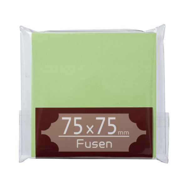 (まとめ) TANOSEE ふせん 75×75mm うぐいす 1冊 【×50セット】 便利なメモ用品 色鮮やかな付箋でアイデアを彩ろう 大人気の普通粘着付箋、サ...