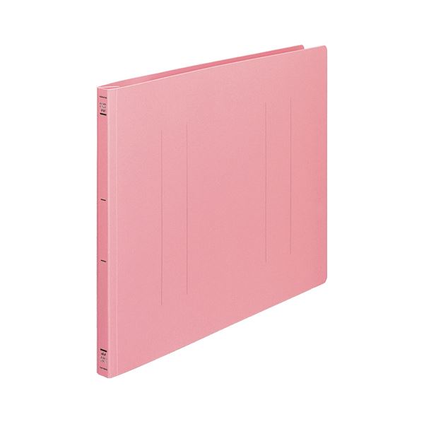 (まとめ) コクヨ フラットファイル(PP) A3ヨコ 150枚収容 背幅20mm ピンク フ-H48P 1セット(10冊) 【×5セット】 ピンクの鮮やかな色...