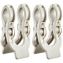 (まとめ) 物干し竿止め/洗濯用品 【2個入り】 使用できる竿の太さ:2.5〜4cmまで ズレ防止 脱落防止 【×60個セット】 ズレや脱落を防ぐピンチ 物干し...