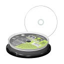 (まとめ)三菱ケミカルメディア データ用CD-R700MB 48倍速 ホワイトワイドプリンタブル スピンドルケース PR80FP10SD1 1パック(10枚) ...
