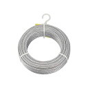 TRUSCO メッキ付ワイヤロープ Φ6mm×100m CWM-6S100 1本 耐久性抜群 高品質メッキ加工ワイヤロープ 直径6mm×長さ100mの頼れる相棒...