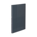 (まとめ)コクヨ クリヤーブック(Glassele) 固定式 A4タテ 20ポケット ブラック ラ-GL20D 1冊 【×20セット】 黒 目立たない傷を隠すシ...