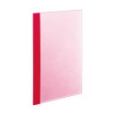 (まとめ) TANOSEE薄型クリアブック(角まる) A4タテ 5ポケット ピンク 1パック(5冊) 【×30セット】 手に優しい丸い角で、背幅が薄いピンクのA...