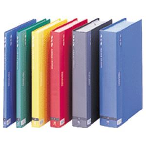 (まとめ) ビュートン クリヤーブック A4タテ40ポケット 背幅26mm レッド BCB-A4-40R 1セット(6冊) 【×10セット】 赤 【固定式】書類...