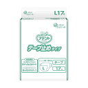 (まとめ)大王製紙 アテント テープ止めタイプ L 1パック(17枚)【×2セット】 漏れ知らずの快適さ 背中もれを防ぐ最強ギャザータイプ 尿と軟便もしっかりブ...