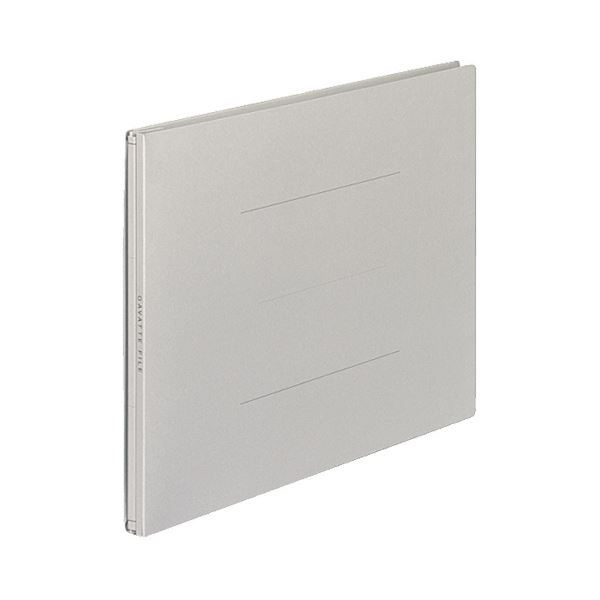 (まとめ) コクヨ ガバットファイル(紙製) A4ヨコ 1000枚収容 背幅13〜113mm グレー フ-95M 1パック(10冊) 【×5セット】 収納力抜群...