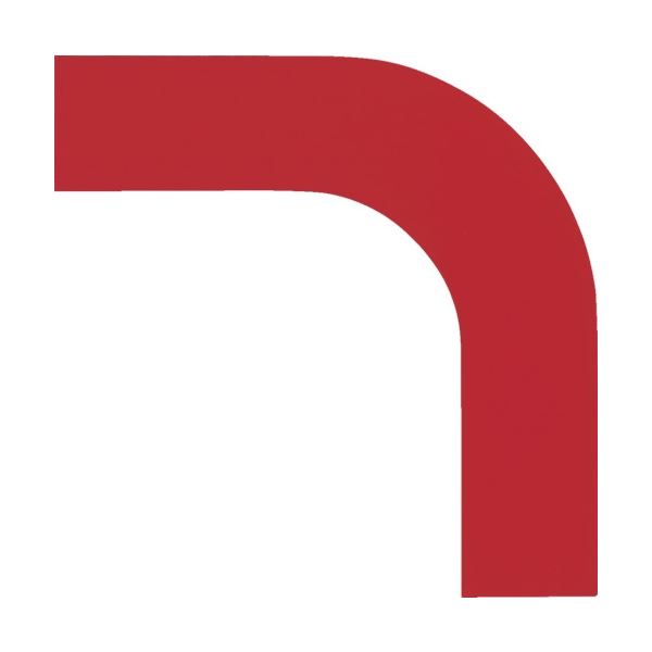 (まとめ) 日本緑十字社 コーナー用ガードテープ(25mm幅用) 赤 屋内用 150014 1パック(10枚) 【×3セット】 角の隅々まで守る パーフェクトガ...