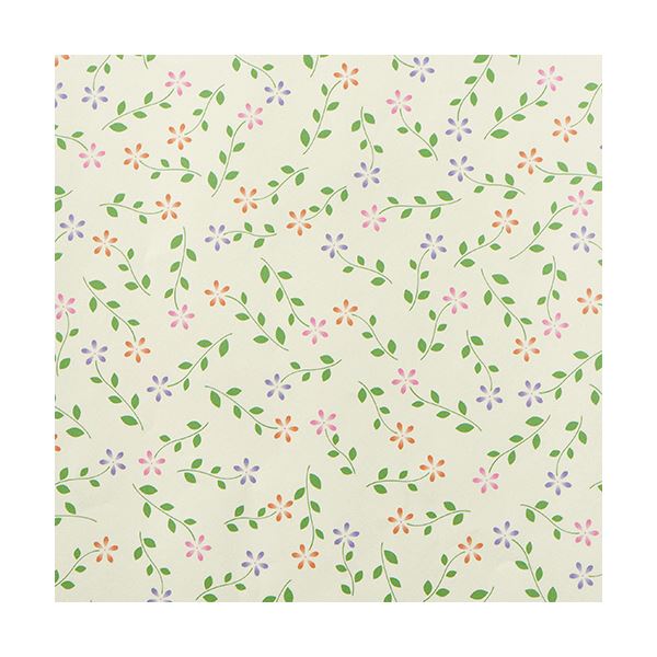 (まとめ)ササガワ 包装紙 プティフルール 半才判 49-1504 1パック(50枚) 【×3セット】 心を包む美しい包装紙 プティフルールの魅力が詰まった半才...