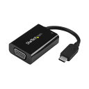 StarTech.com USB-C-VGA変換アダプタ 2048×1280 Power Delivery対応 CDP2VGAUCP 1個 一本で充電と映像出力...