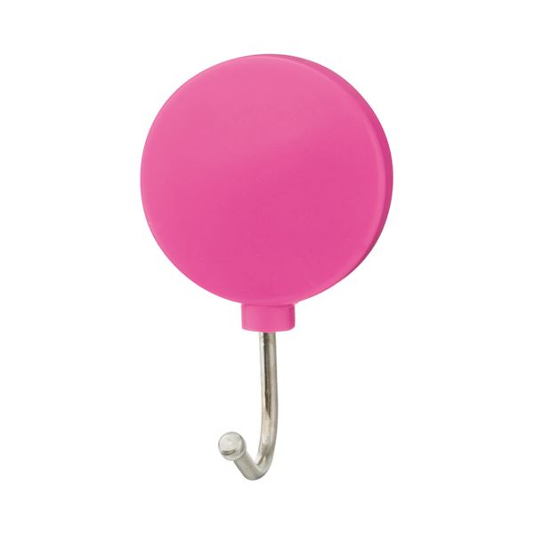 (まとめ) TANOSEE カラーマグネットフック スイング 優れた耐久性 耐荷重 約1kg 桃 1個 【×100セット】 スタイリッシュなカラーマグネットフッ...