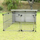 ドッグハウス DFS-M1 〔 0.5坪タイプ 屋外用 犬小屋 〕 +α拡張タイプ ステンレス製 犬舎 ペット用品 ペットグッズ お客様組立品 快適な屋外生活を...
