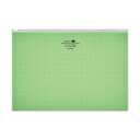 (まとめ) リヒトラブ AQUA DROPs クリヤーケース A4ヨコ 黄緑 F-5303-6 1枚 【×10セット】 透明な整理 収納 ソリューション、A4サイズの半透明クリアケース10枚セット 黄緑の輝きでデスク (テーブル 机) や書棚を彩る、整理整頓の必需品(3)
