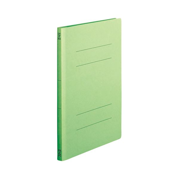 (まとめ) TANOSEE フラットファイル(スタンダードカラー) A4タテ 150枚収容 背幅18mm 緑 1パック(10冊) 【×30セット】 スタンダード...