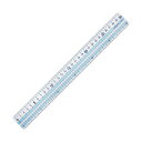 (まとめ) コクヨ 直線定規(まなびすと)(再生PET樹脂製) 30cm ブルー GY-GBA111B 1セット(10本) 【×3セット】 青 見やすい数字と山...