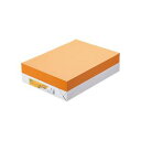 (まとめ) TANOSEE αエコカラーペーパーII B4 オレンジ 1冊(500枚) 【×10セット】 鮮やかなオレンジの魅力が溢れる 驚きの500枚入り 環...