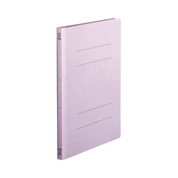 (まとめ) TANOSEE フラットファイル(スタンダードカラー) A4タテ 150枚収容 背幅18mm 紫 1パック(10冊) 【×30セット】 鮮やかな色彩...