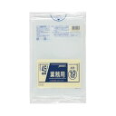 (まとめ)ジャパックス 業務用 特厚ポリ袋 透明45L PL-48 1パック(10枚)【×10セット】 【透明な特厚ポリ袋】80ミクロンの厚さで、低密度ポリエチ...