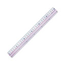 (まとめ) コクヨ 直線定規(まなびすと)(再生PET樹脂製) 30cm ピンク GY-GBA111P 1セット(10本) 【×3セット】 見やすい数字と山型目...