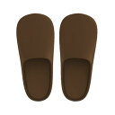 拭ける トイレスリッパ/トイレシューズ 【ブラウン 15個セット】 約幅10.5cm 樹脂製 〔お手洗い レストルーム〕 茶 おしゃれなデザインのトイレ用スリッ...