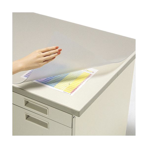 (まとめ) コクヨデスク (テーブル 机) マット軟質(オレフィン・ツヤ消し) シングル 600×450mm マ-700 1枚 【×10セット】 環境に配慮した...