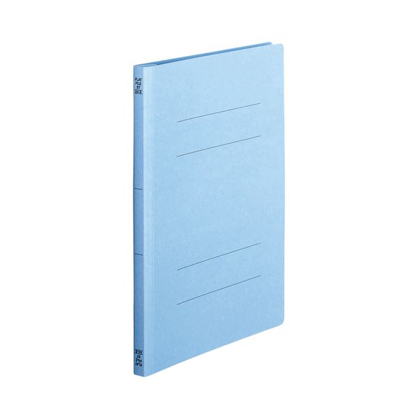 (まとめ) TANOSEE フラットファイル(スタンダードカラー) A4タテ 150枚収容 背幅18mm コバルトブルー 1パック(10冊) 【×30セット】 ...