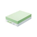 (まとめ) TANOSEE αエコカラーペーパーII B4 グリーン 1冊(500枚) 【×10セット】 緑 環境に優しいαエコカラーペーパーII、鮮やかなグリ...