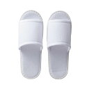 (まとめ)三和 使い捨てパイルスリッパ ホワイト 1パック(10足)【×10セット】 白 持ち運び便利なパイルスリッパ ホテルや機内で大活躍 使い捨てパイルスリ...