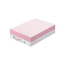 (まとめ) TANOSEE αエコカラーペーパーII B4 ピンク 1冊(500枚) 【×10セット】 鮮やかなピンクが魅力の、まとめてお得なカラーペーパー T...