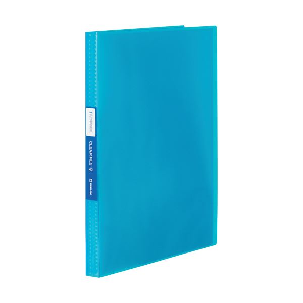 （まとめ）キングジム シンプリーズクリアーファイル(透明) A4タテ 40ポケット 背幅22mm 青 TH184TSPWB 1冊 【×10セット】 【透明で丈夫なファイル】A4サイズ40ポケット、背幅22mmの【固定式】ファイル 見やすく保護力抜群 青いファイルでスッキリ整理 キングジムのシンプ