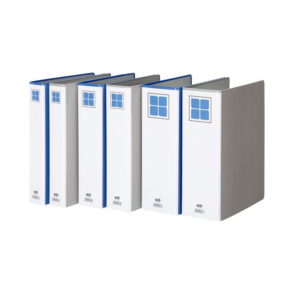 (まとめ) TANOSEE 両開きパイプ式ファイルE A4タテ 500枚収容 背幅76mm グレー 1セット(10冊) 【×5セット】 収納力満点 A4サイズに...