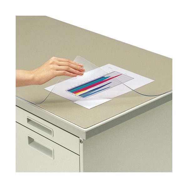 コクヨ デスク (テーブル 机) マット軟質(非転写)ダブル(下敷付)1187×787mm ウォームグレー マ-428M 1枚 インキがスルッと落ちる デスク上...