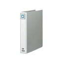 (まとめ) TANOSEE 両開きパイプ式ファイルV A4タテ 400枚収容 背幅55mm シルバー 1冊 【×30セット】 整理 収納 力満点 A4サイズに4...