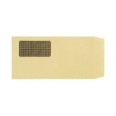 (まとめ) TANOSEE 窓付封筒 裏地紋付 ワンタッチテープ付 長3 70g/m2 クラフト 1パック(100枚) 【×10セット】 便利なワンタッチテープ...
