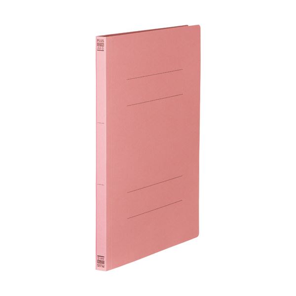 (まとめ) プラス フラットファイル 樹脂とじ具A4タテ 150枚収容 背幅18mm ピンク No.021N 1セット(10冊) 【×30セット】 簡単な分別廃...