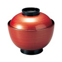 3.8寸 新高仙才椀/お椀 【朱こがね TA】 直径110×高さ103(73)mm 日本製 国産 食洗機対応 〔和食 レストラン 店舗 お店〕 飲食店で使える ...