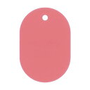 (まとめ) 日本緑十字社 小判札(無地札) ピンク60×40mm スチロール樹脂 200026 1枚 【×100セット】 鍵や番号札に最適 ピンクの小判札でオシ...