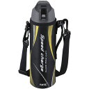 和平フレイズ FORTEC ワンタッチ栓 ダイレクトボトル 1L ブラック RH-1558 黒 氷を溶かさずに飲み物を冷たく保つ最新技術搭載のステンレスボトル、...