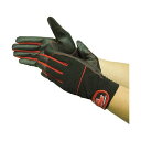 (まとめ) ユニワールド WORKS HOMME 合成皮革手袋 MPファイバー レッド L 2610-R-L 1双 【×5セット】 赤 高い耐久性 頑丈 で剥が...