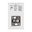 (まとめ)日本サニパック Lシリーズ 業務用ポリ袋 特厚 透明 45L L48G 1パック(10枚)【×10セット】 驚異の耐久性と滑らかさを誇る 透明な特厚業務用ポリ袋、突き刺しに強くてツルツル感がたまらない 日本サニパック Lシリーズ、45Lの容量で1パックに10枚入り、まとめて