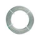 TRUSCO ステンレスワイヤロープ ナイロン被覆 Φ1.5(2.0)mm×20 CWC-15S200 1本 頑丈なステンレスワイヤロープに、耐久性のあるナイロ...