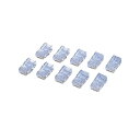 (まとめ) カテゴリー6対応 RJ45コネクタ 単線・より線対応 LD-6RJ45T10 1セット(10個) 【×10セット】 高速通信対応のエレコム製RJ45...